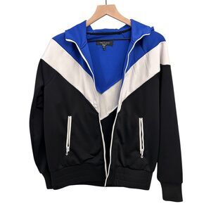 Rag & Bone Color Block Hoodie Zip Up NWT SIZE S  MSRP $395
